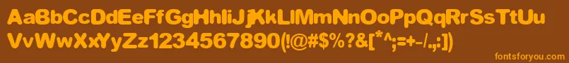 Шрифт EQUIVALENT – оранжевые шрифты на коричневом фоне
