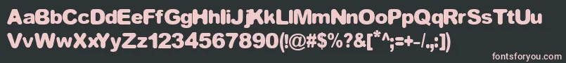 EQUIVALENT Font – Pink Fonts on Black Background