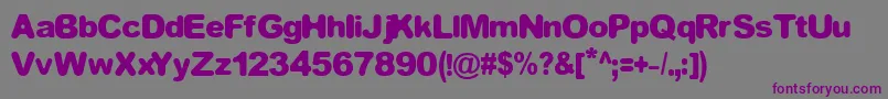 Шрифт EQUIVALENT – фиолетовые шрифты на сером фоне