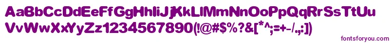 Шрифт EQUIVALENT – фиолетовые шрифты на белом фоне