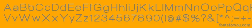 フォントNeogramRegularextd – オレンジの背景に灰色の文字