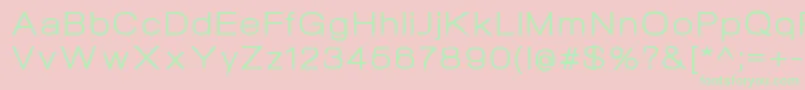 NeogramRegularextd Font – Green Fonts on Pink Background