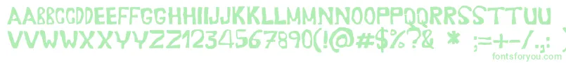 Erasaur Font – Green Fonts on White Background