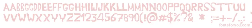 Шрифт Erasaur – розовые шрифты на белом фоне