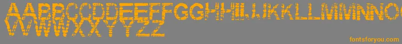 Eraser Font – Orange Fonts on Gray Background