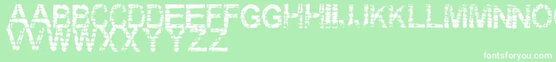 Eraser Font – White Fonts on Green Background
