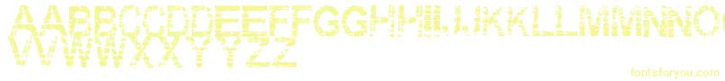 Шрифт Eraser – жёлтые шрифты