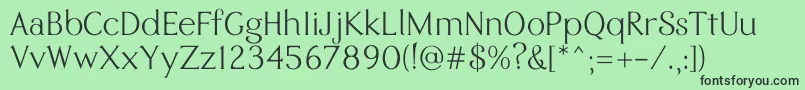 Eremite Regular Font – Black Fonts on Green Background