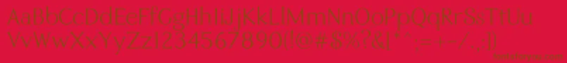 Eremite Regular Font – Brown Fonts on Red Background