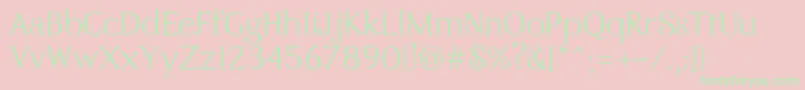 フォントEremite Regular – ピンクの背景に緑の文字