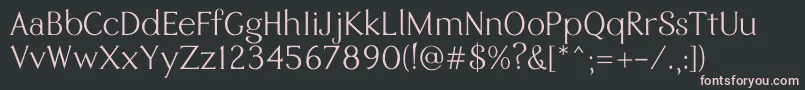 Eremite Regular Font – Pink Fonts on Black Background