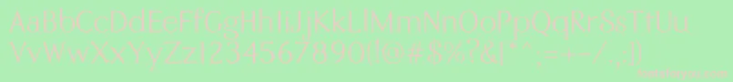 フォントEremite Regular – 緑の背景にピンクのフォント