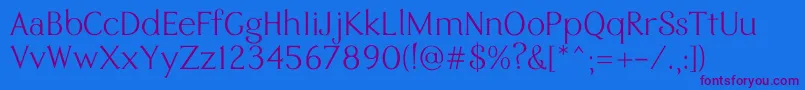 Eremite Regular Font – Purple Fonts on Blue Background