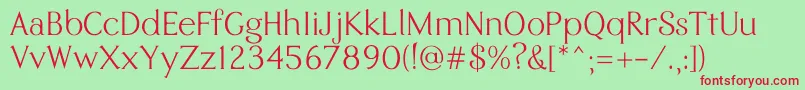 Eremite Regular Font – Red Fonts on Green Background