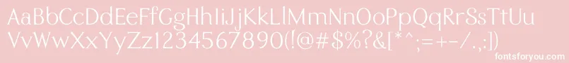 Eremite Regular Font – White Fonts on Pink Background