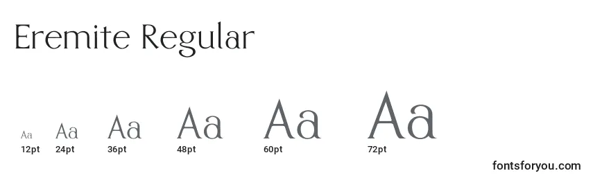 Размеры шрифта Eremite Regular