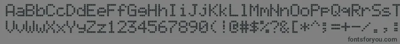 ericssonga628 Font – Black Fonts on Gray Background