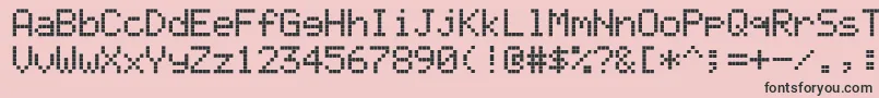 ericssonga628 Font – Black Fonts on Pink Background
