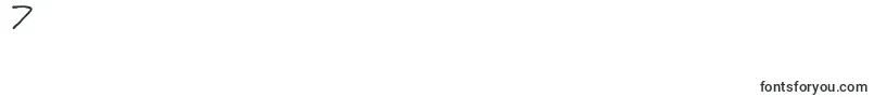 Erin s Handwriting Font – Fonts for Digit 7