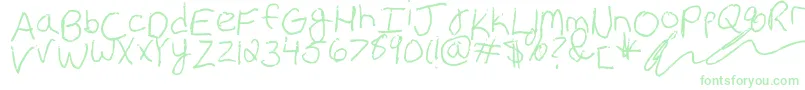 Saiba mais sobre a fonte Erin s Handwriting Fonte Erin s Handwriting – fontes verdes em um fundo branco