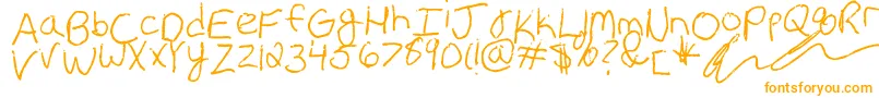 fuente Erin s Handwriting – Fuentes Naranjas