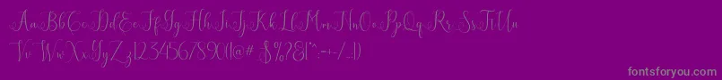 Weitere Informationen zur Eritta-Schriftart Eritta-Schriftart – Graue Schriften auf violettem Hintergrund