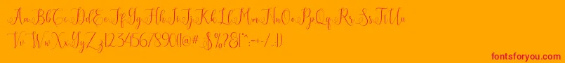Подробнее о шрифте Eritta Шрифт Eritta – красные шрифты на оранжевом фоне