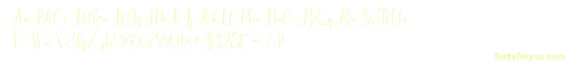 Eritta Font – Yellow Fonts on White Background