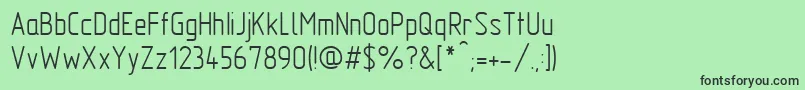 フォントGostTypeAu – 緑の背景に黒い文字