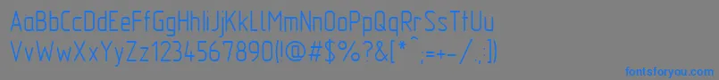 Шрифт GostTypeAu – синие шрифты на сером фоне