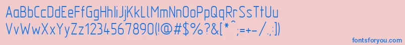 GostTypeAu Font – Blue Fonts on Pink Background