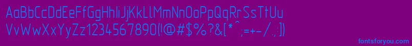 GostTypeAu Font – Blue Fonts on Purple Background