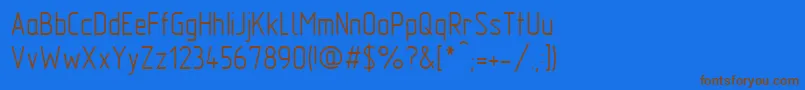 GostTypeAu Font – Brown Fonts on Blue Background