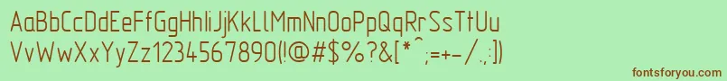 GostTypeAu Font – Brown Fonts on Green Background