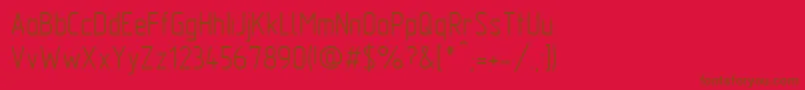 GostTypeAu Font – Brown Fonts on Red Background