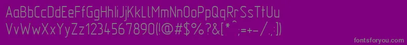 Czcionka GostTypeAu – szare czcionki na fioletowym tle
