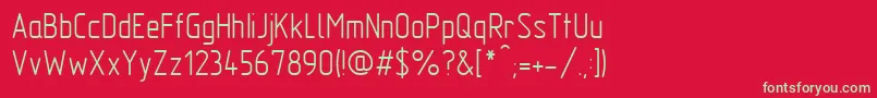 GostTypeAu Font – Green Fonts on Red Background