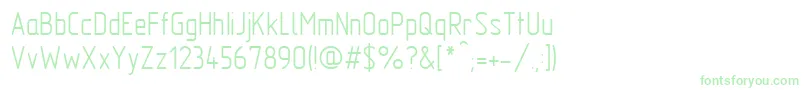 GostTypeAu Font – Green Fonts on White Background