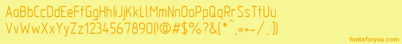 GostTypeAu Font – Orange Fonts on Yellow Background