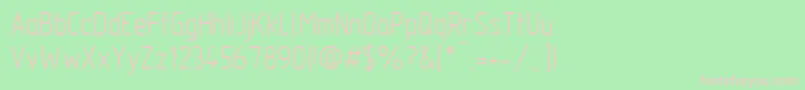 GostTypeAu Font – Pink Fonts on Green Background