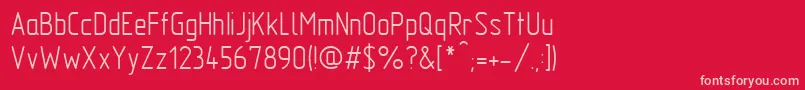 GostTypeAu Font – Pink Fonts on Red Background