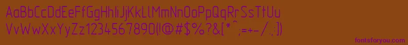Шрифт GostTypeAu – фиолетовые шрифты на коричневом фоне