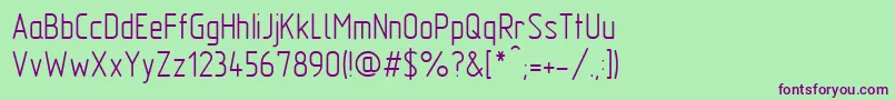 GostTypeAu Font – Purple Fonts on Green Background
