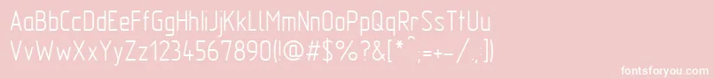 GostTypeAu Font – White Fonts on Pink Background