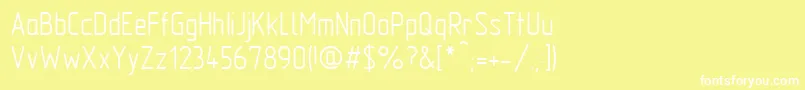 GostTypeAu Font – White Fonts on Yellow Background