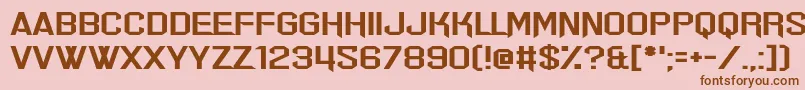 Err Hostess Font – Brown Fonts on Pink Background