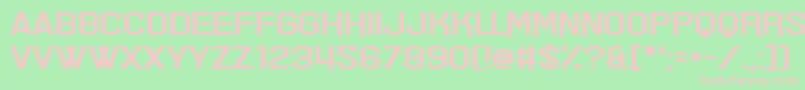 Err Hostess Font – Pink Fonts on Green Background