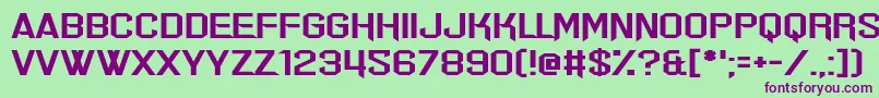 Err Hostess Font – Purple Fonts on Green Background