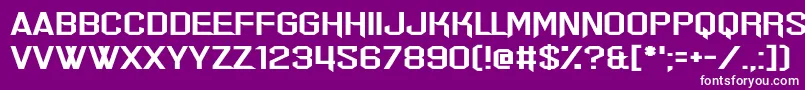 Err Hostess Font – White Fonts on Purple Background