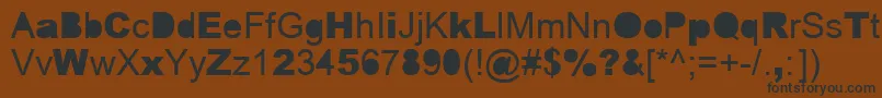 ERROR    Font – Black Fonts on Brown Background